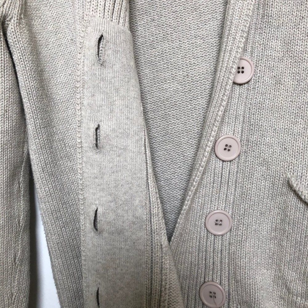 J. Crew Shawl Sweater. Beige. Size Small - Picture 8 of 8